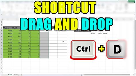 Excel Drag and Drop Function