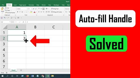 Excel Drag Fill Handle