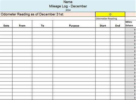 Excel driver log