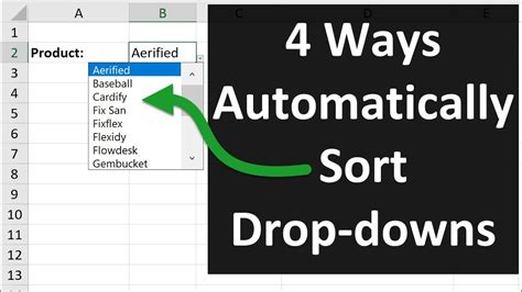 Drop-Down Sort Button