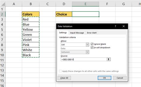 Method 5 Excel Dropdown with Multiple Selections