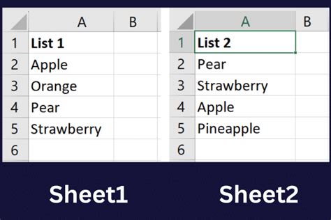 Excel Duplicate Comparison