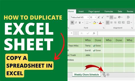 Excel Duplicate File Methods