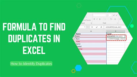 Excel Duplicate Formula