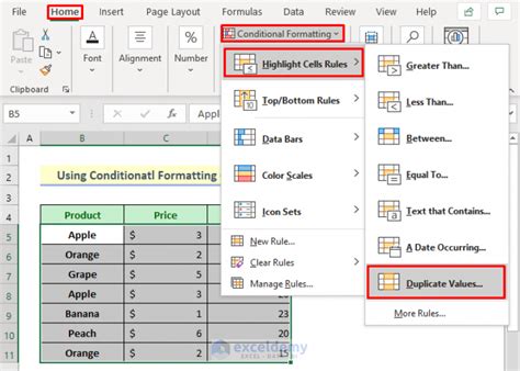 excel duplicate rows