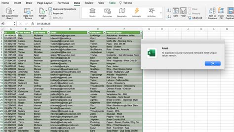 Excel Duplicates