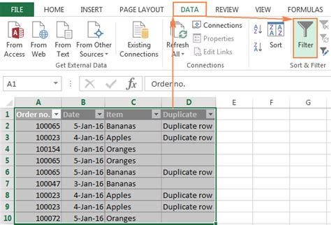 Excel Duplicates Analysis