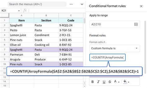 Excel Duplicates Format