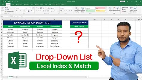 Excel Dynamic Drop-Down List Tutorial