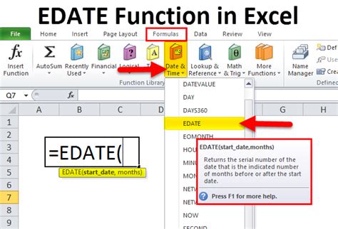 Using the EDATE function to convert epoch time to date