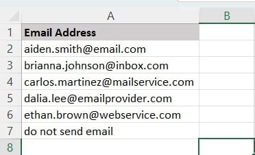 Excel Email Address Validation Formulas