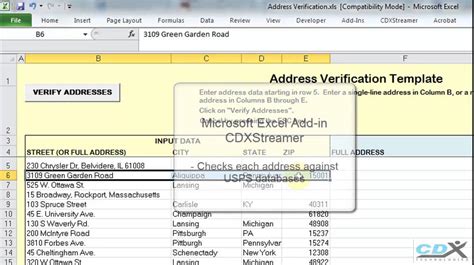 Excel Email Address Verification