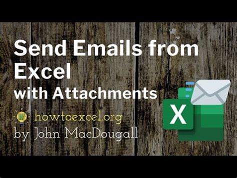 Excel Email Attachment Methods