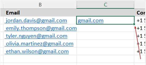 Excel email domain extraction troubleshooting