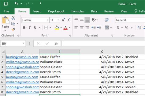 Excel email domain extraction VBA macro