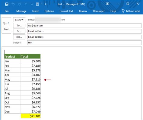 Excel Email Gallery