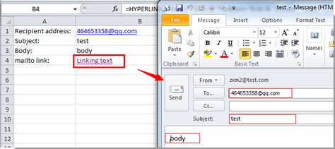 Email Linking Methods in Excel