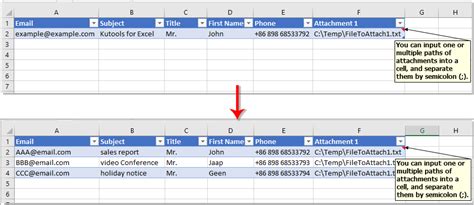 Advanced techniques for email lists in Excel