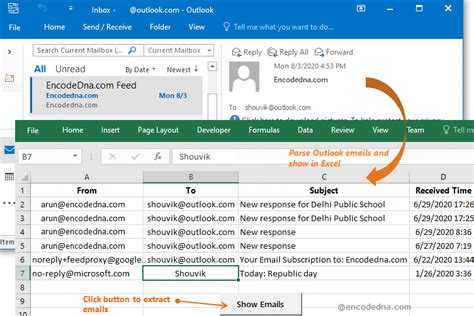 Excel Email Outlook