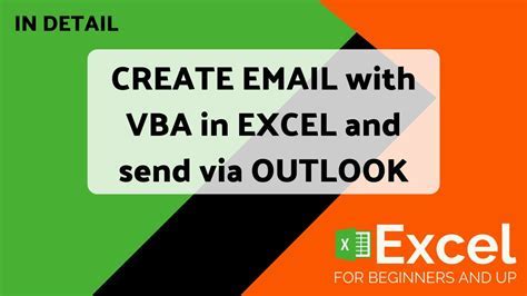 Sending Email from Excel using VBA