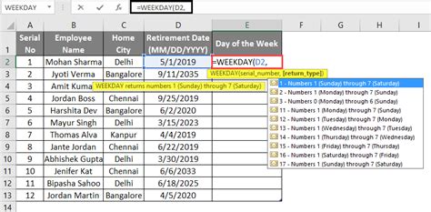 Excel End of Week Formula Troubleshooting