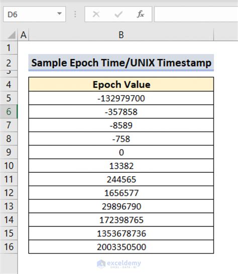 Excel Epoch Time Add-in