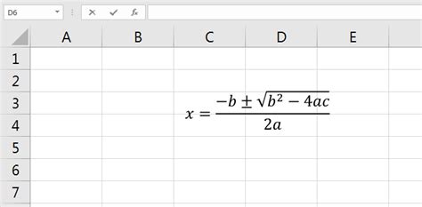 Excel Equation Editor