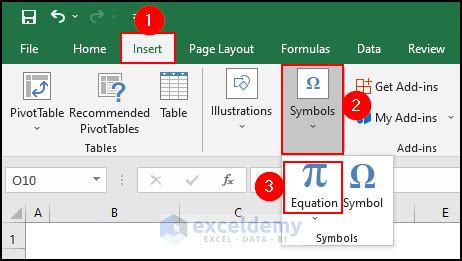 Excel Equation Editor