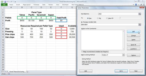 Excel Equation Solver Template