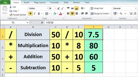 Using Formulas to Solve Equations in Excel