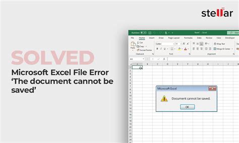 Excel Error: Cannot Open or Save Documents