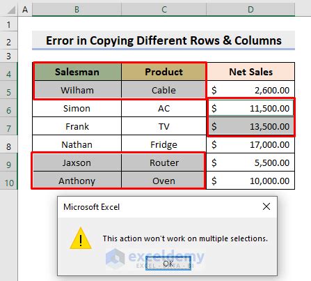 Excel Error Couldn't Copy This Sheet