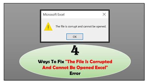 Excel Error: File is Corrupt