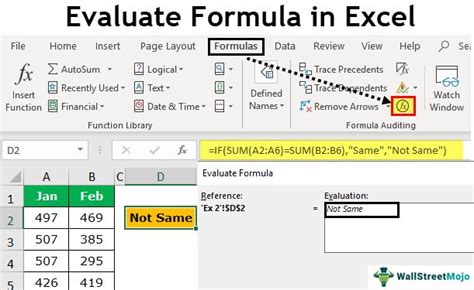 Excel evaluate formula