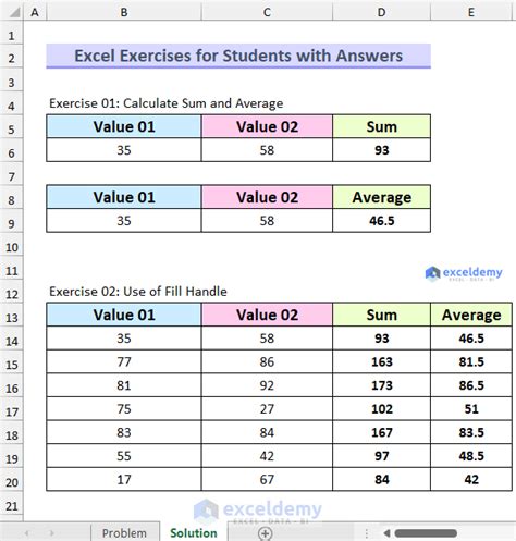 Excel Exercise 10