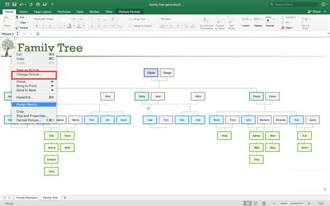 Excel's flexibility and customization options make it an ideal tool for creating a large family tree