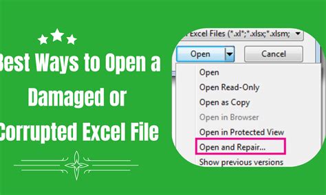 Excel File Corruption Best Practices