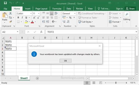 Excel File in Use