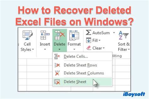 Excel file loss can be frustrating