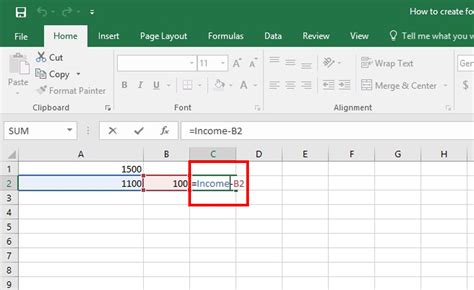 Excel File Name Formula Template