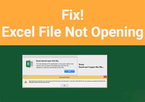 Excel file not opening in Protected View