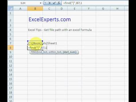 Excel File Path Formula Best Practices 1