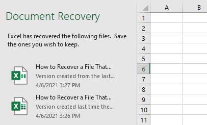 Setting up automatic backups for Excel files