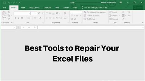 Excel file repair tool to fix corrupted files