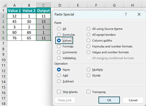 Simplifying formulas and calculations