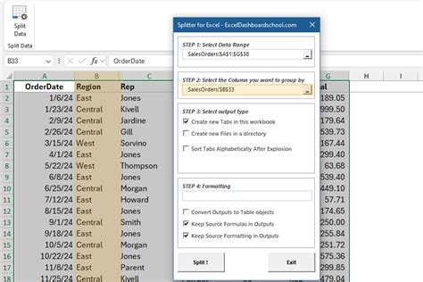 Excel File Splitting Add-Ins