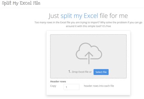 Excel File Splitting Tools