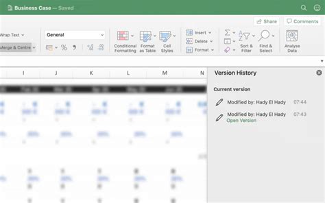 Excel File Version Control