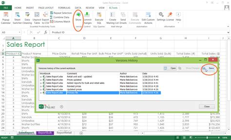 Strategies for Excel File Version Control