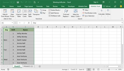 Excel Fill Blanks Gallery 1